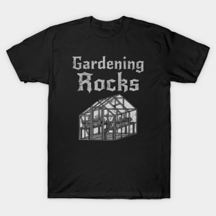 Gardening Rocks, Gardener Heavy Rock Musician T-Shirt